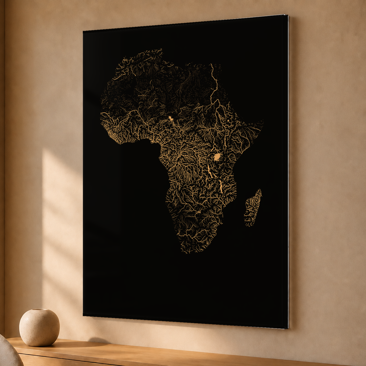Beautiful Rivers — África — Cobre, Acrílico · 30 × 40 cm, Sem margem