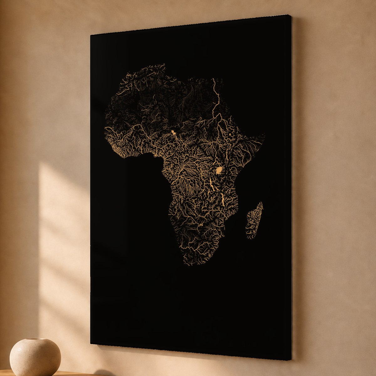 Beautiful Rivers — África — Cobre, Acrílico · 40 × 60 cm, Sem margem