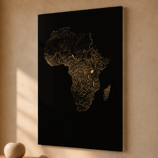 Beautiful Rivers — África — Cobre, Acrílico · 40 × 60 cm, Sem margem