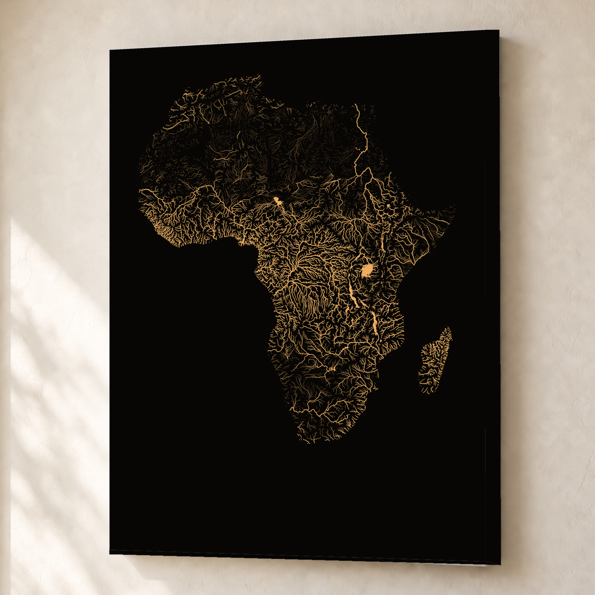 Beautiful Rivers — África — Cobre, Canvas · 45 × 60 cm, Sem margem