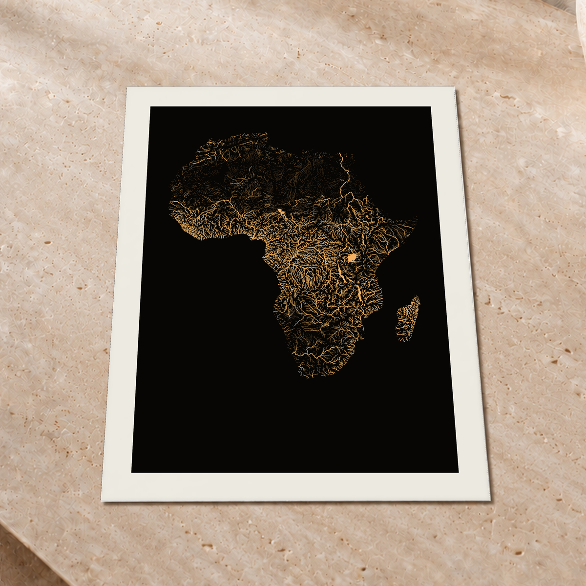 Beautiful Rivers — África — Cobre, Impressão fine art · 45 × 60 cm, Margem branca