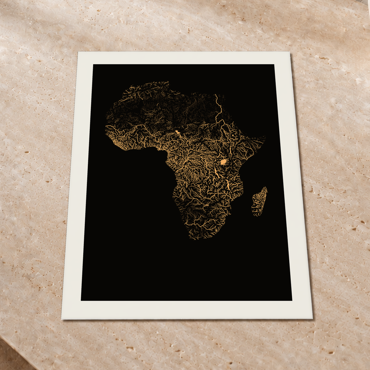 Beautiful Rivers — África — Cobre, Impressão fine art · 60 × 80 cm, Margem branca