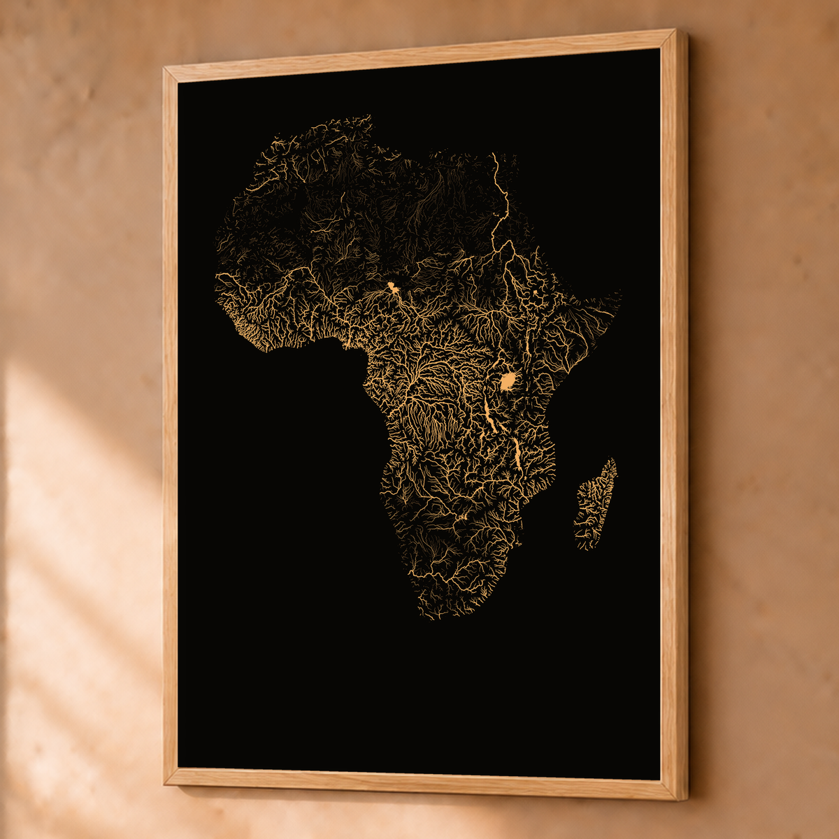 Beautiful Rivers — África — Cobre, Fine art emoldurado · 60 × 80 cm, Natural · Sem margem