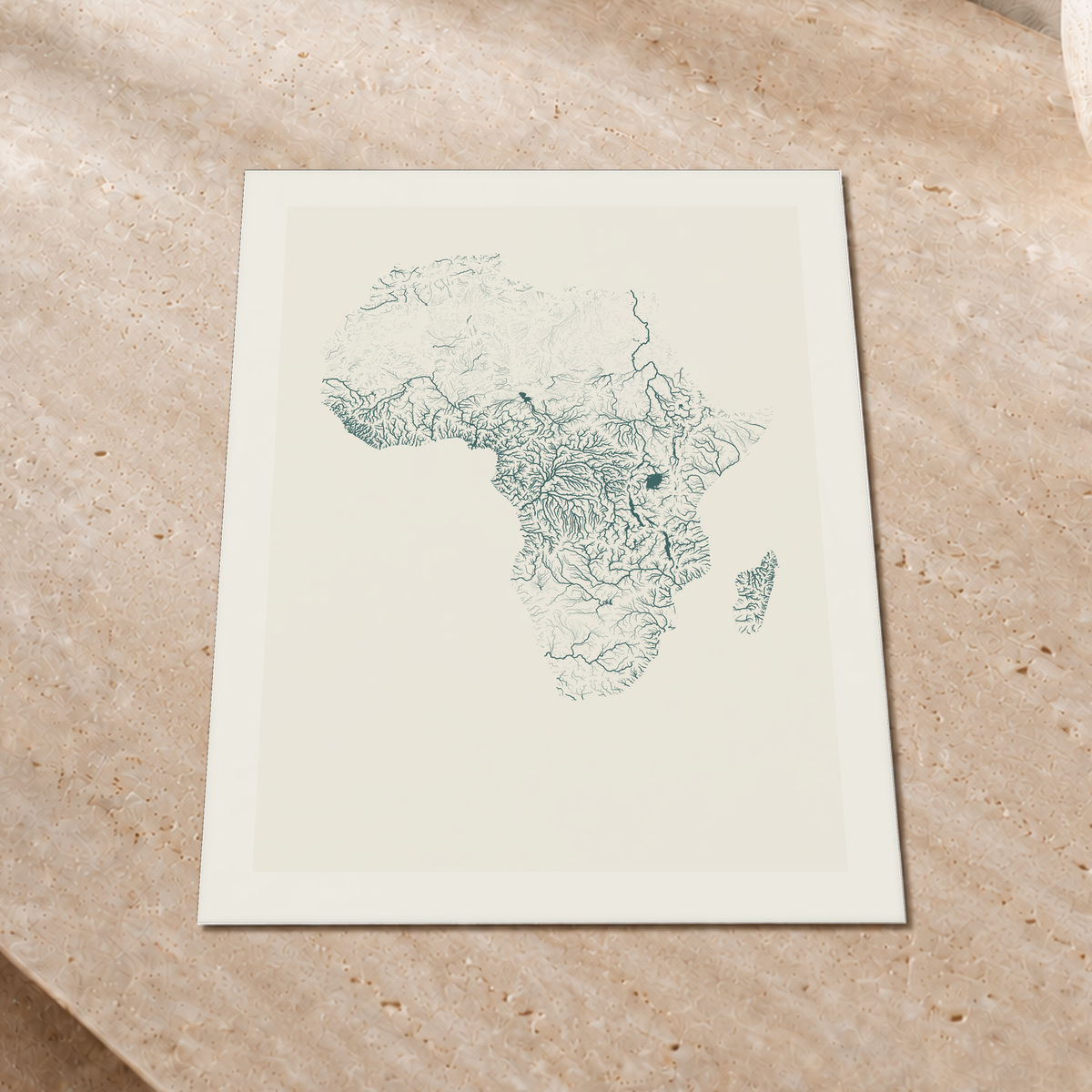 Beautiful Rivers — África — Natural e luminosa, Impressão fine art · 30 × 40 cm, Margem branca