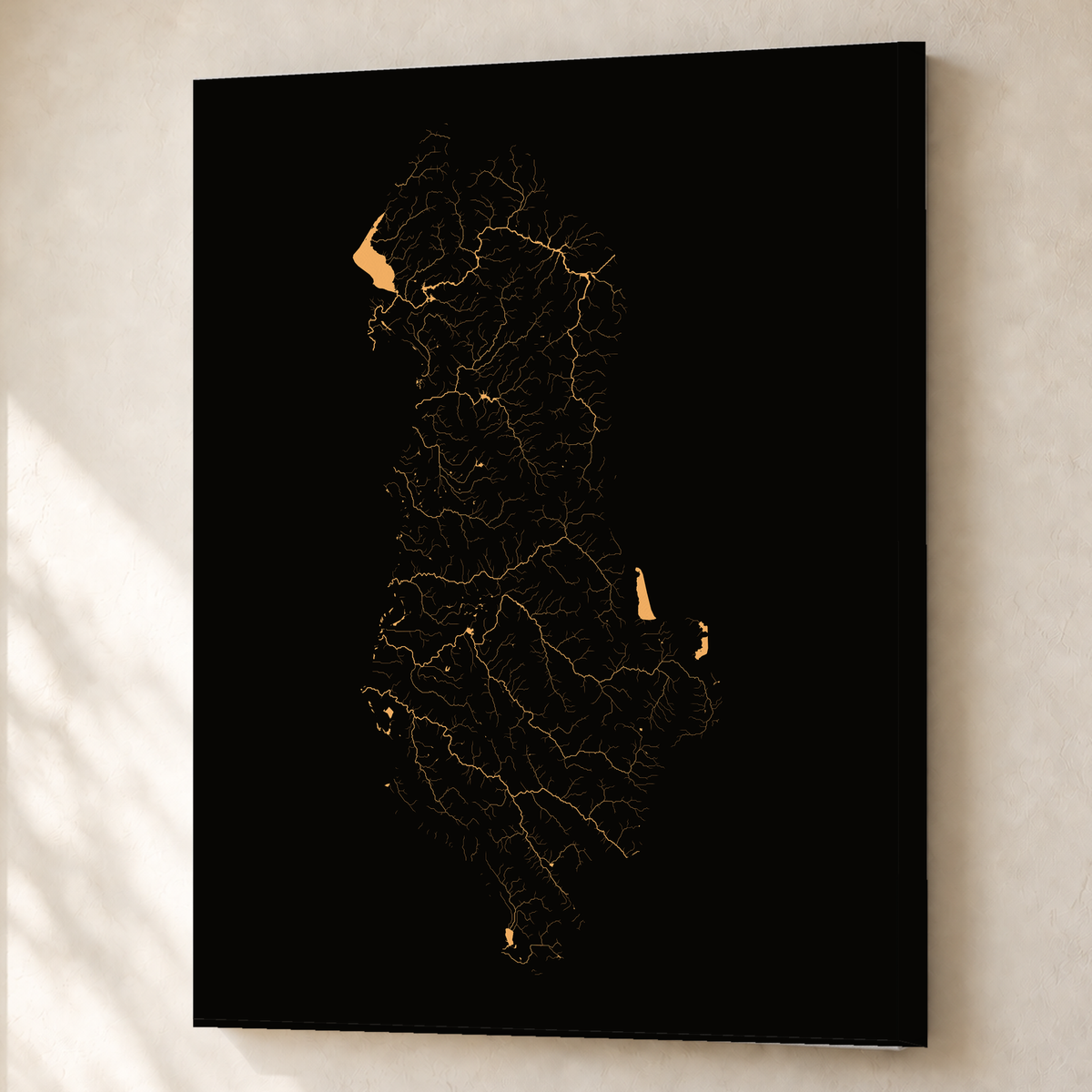 Beautiful Rivers — Albânia — Cobre, Canvas · 60 × 80 cm, Sem margem
