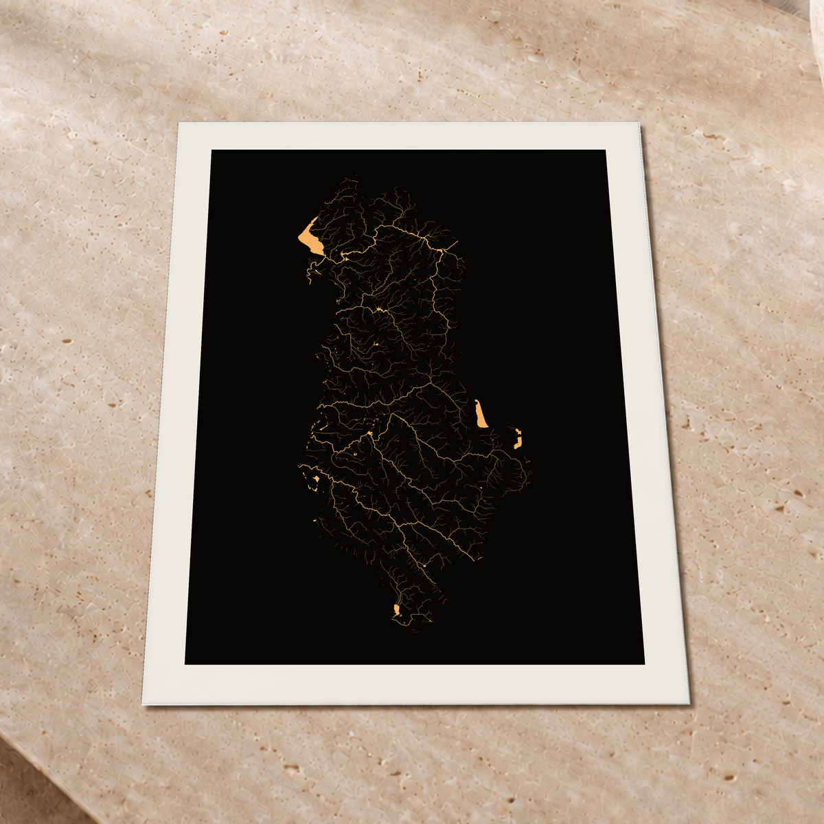 Beautiful Rivers — Albânia — Cobre, Impressão fine art · 45 × 60 cm, Margem branca