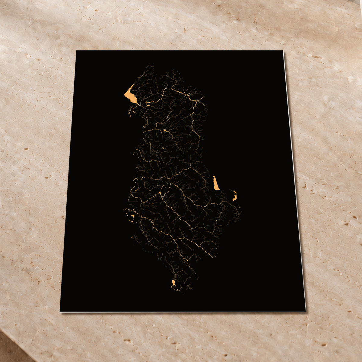 Beautiful Rivers — Albânia — Cobre, Impressão fine art · 60 × 80 cm, Sem margem