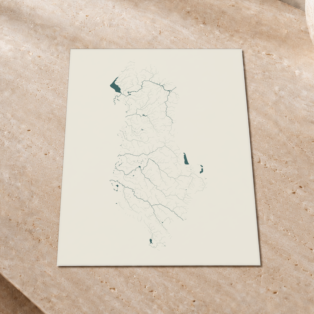 Beautiful Rivers — Albânia — Natural e luminosa, Impressão fine art · 30 × 40 cm, Sem margem