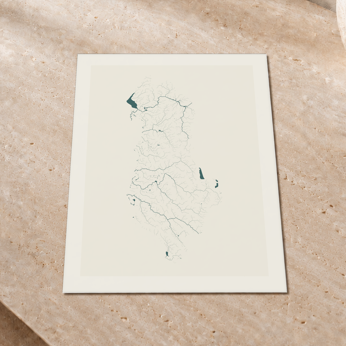 Beautiful Rivers — Albânia — Natural e luminosa, Impressão fine art · 30 × 40 cm, Margem branca