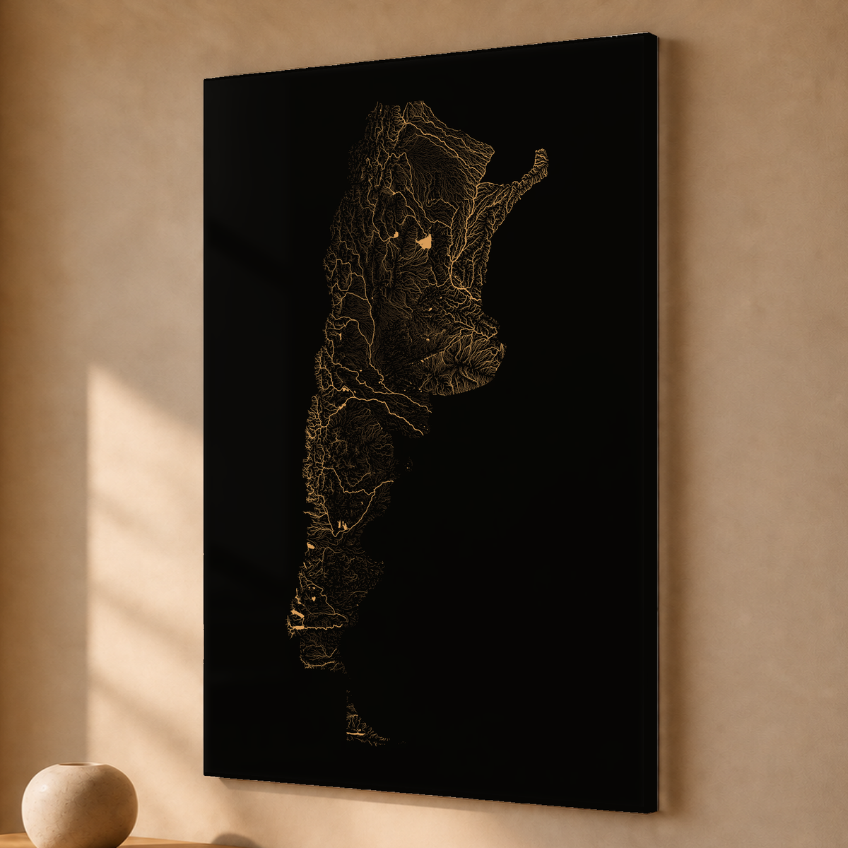Beautiful Rivers — Argentina — Cobre, Acrílico · 40 × 60 cm, Sem margem