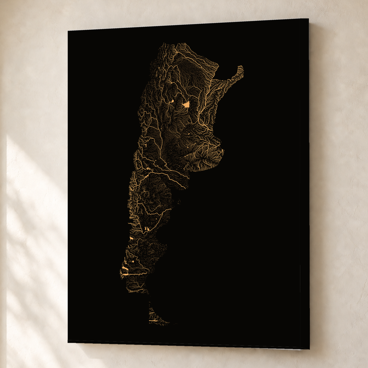 Beautiful Rivers — Argentina — Cobre, Canvas · 45 × 60 cm, Sem margem