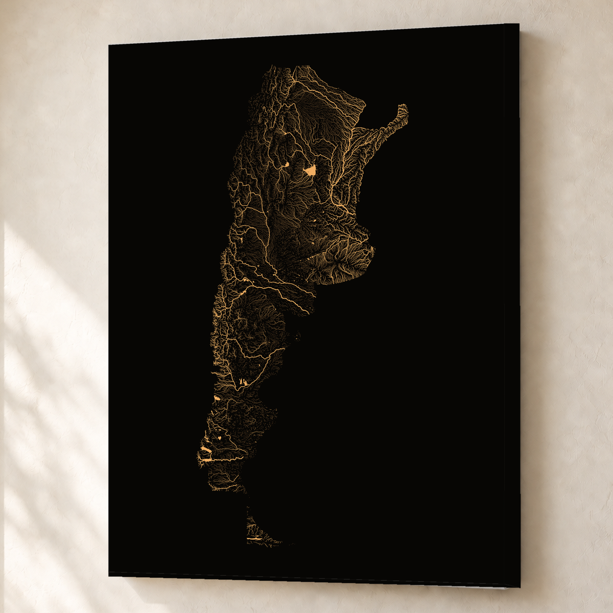 Beautiful Rivers — Argentina — Cobre, Canvas · 60 × 80 cm, Sem margem