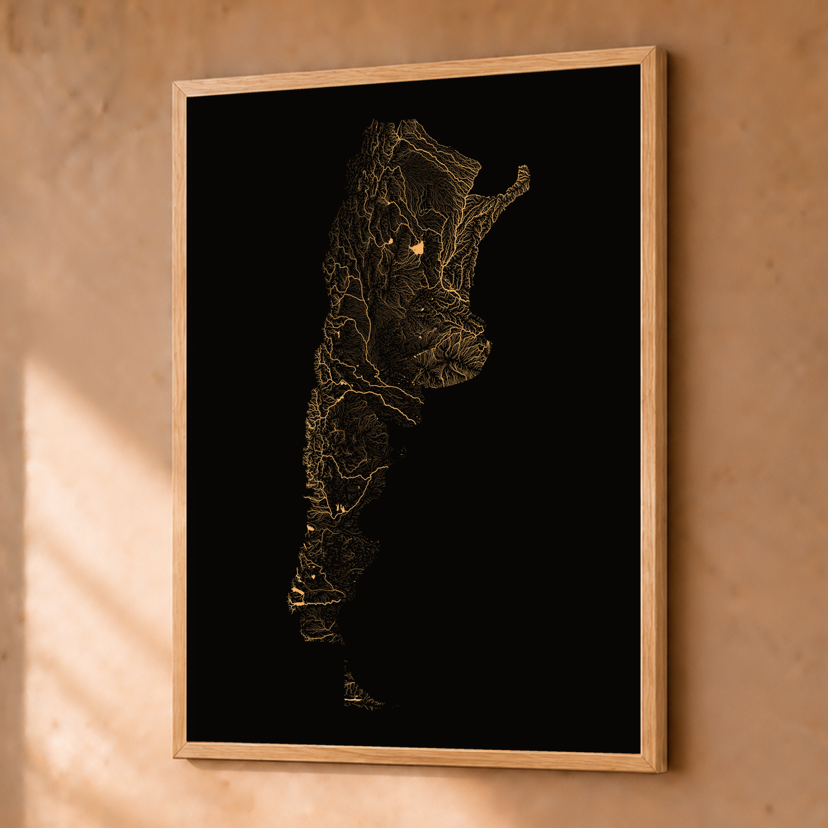 Beautiful Rivers — Argentina — Cobre, Fine art emoldurado · 30 × 40 cm, Natural · Sem margem