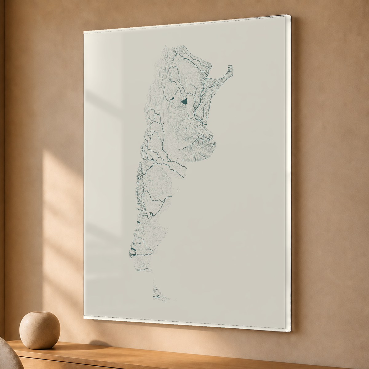 Beautiful Rivers — Argentina — Natural e luminosa, Acrílico · 30 × 40 cm, Sem margem
