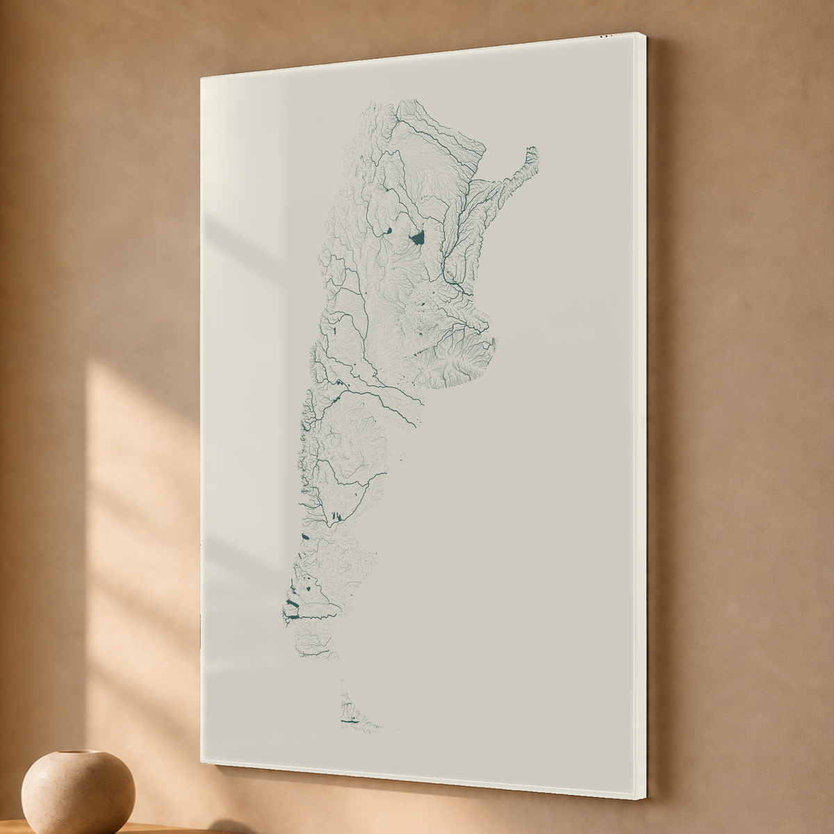 Beautiful Rivers — Argentina — Natural e luminosa, Acrílico · 40 × 60 cm, Sem margem