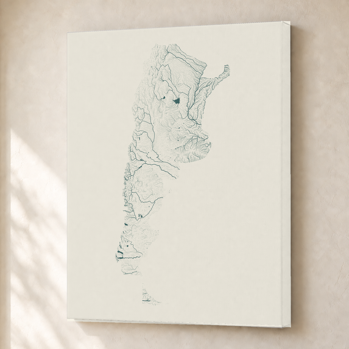 Beautiful Rivers — Argentina — Natural e luminosa, Canvas · 30 × 40 cm, Sem margem