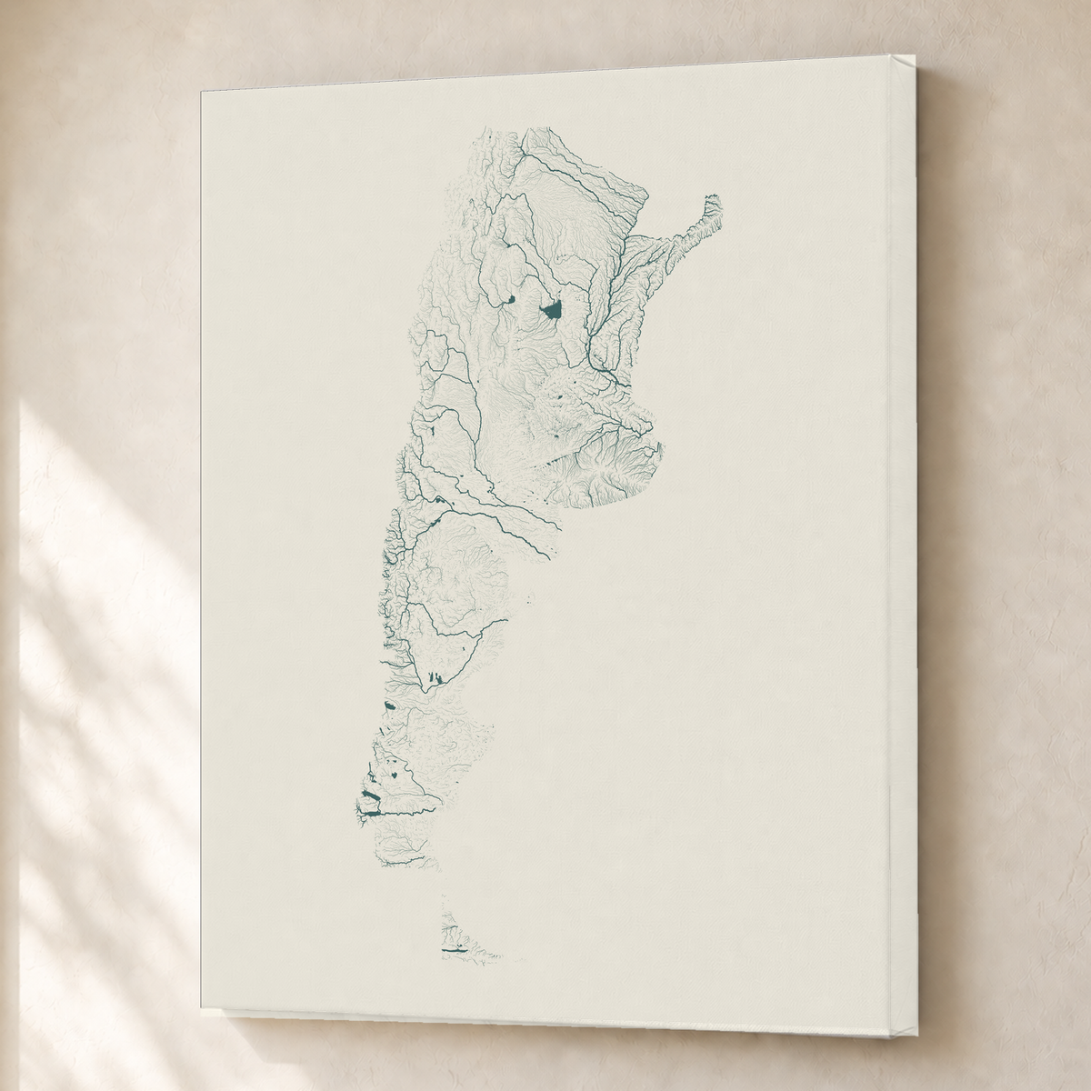 Beautiful Rivers — Argentina — Natural e luminosa, Canvas · 45 × 60 cm, Sem margem
