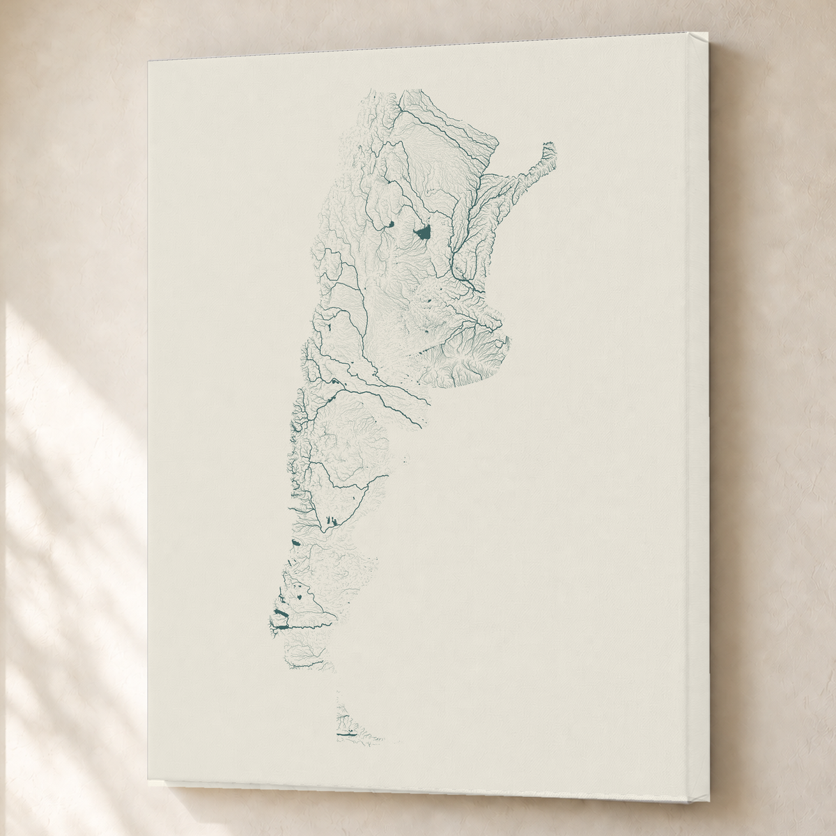 Beautiful Rivers — Argentina — Natural e luminosa, Canvas · 60 × 80 cm, Sem margem