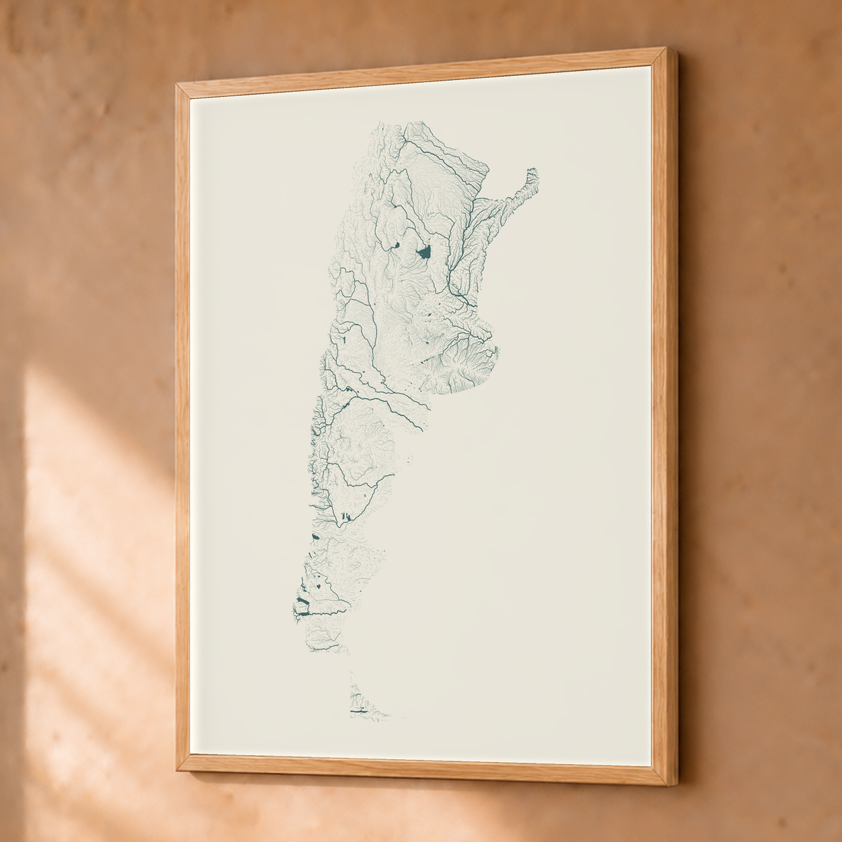 Beautiful Rivers — Argentina — Natural e luminosa, Fine art emoldurado · 30 × 40 cm, Natural · Sem margem