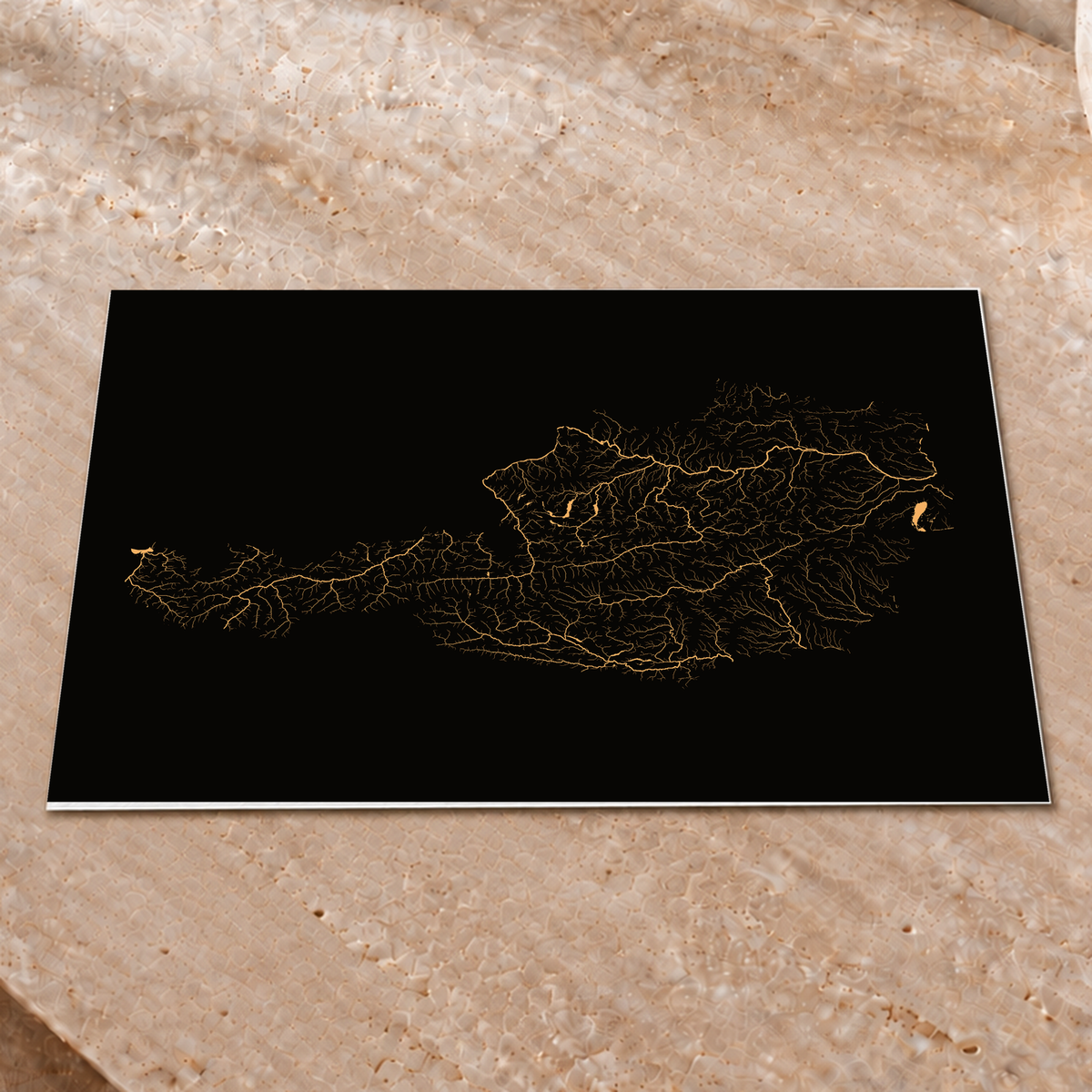 Beautiful Rivers — Áustria — Cobre, Impressão fine art · 30 × 40 cm, Sem margem