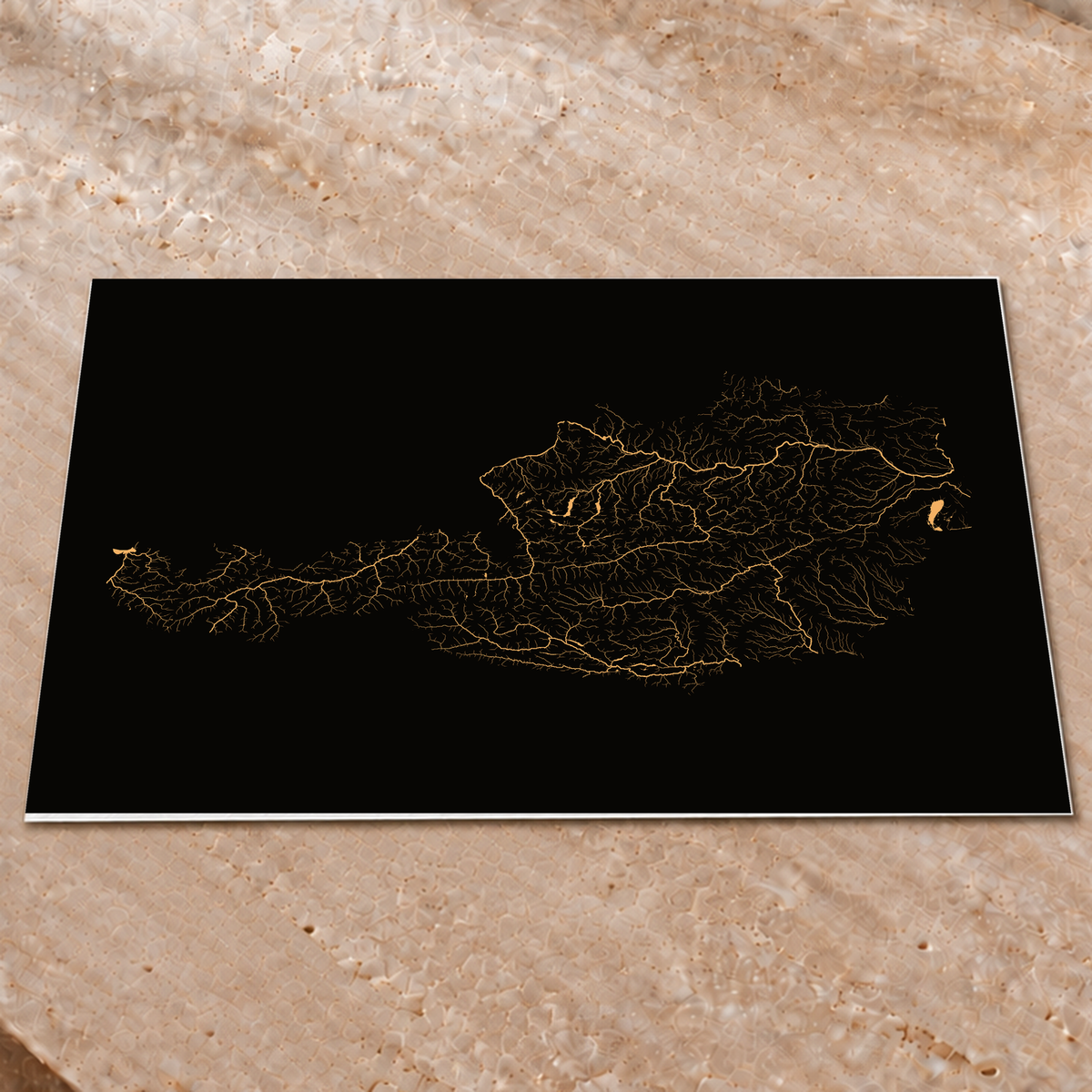 Beautiful Rivers — Áustria — Cobre, Impressão fine art · 60 × 80 cm, Sem margem
