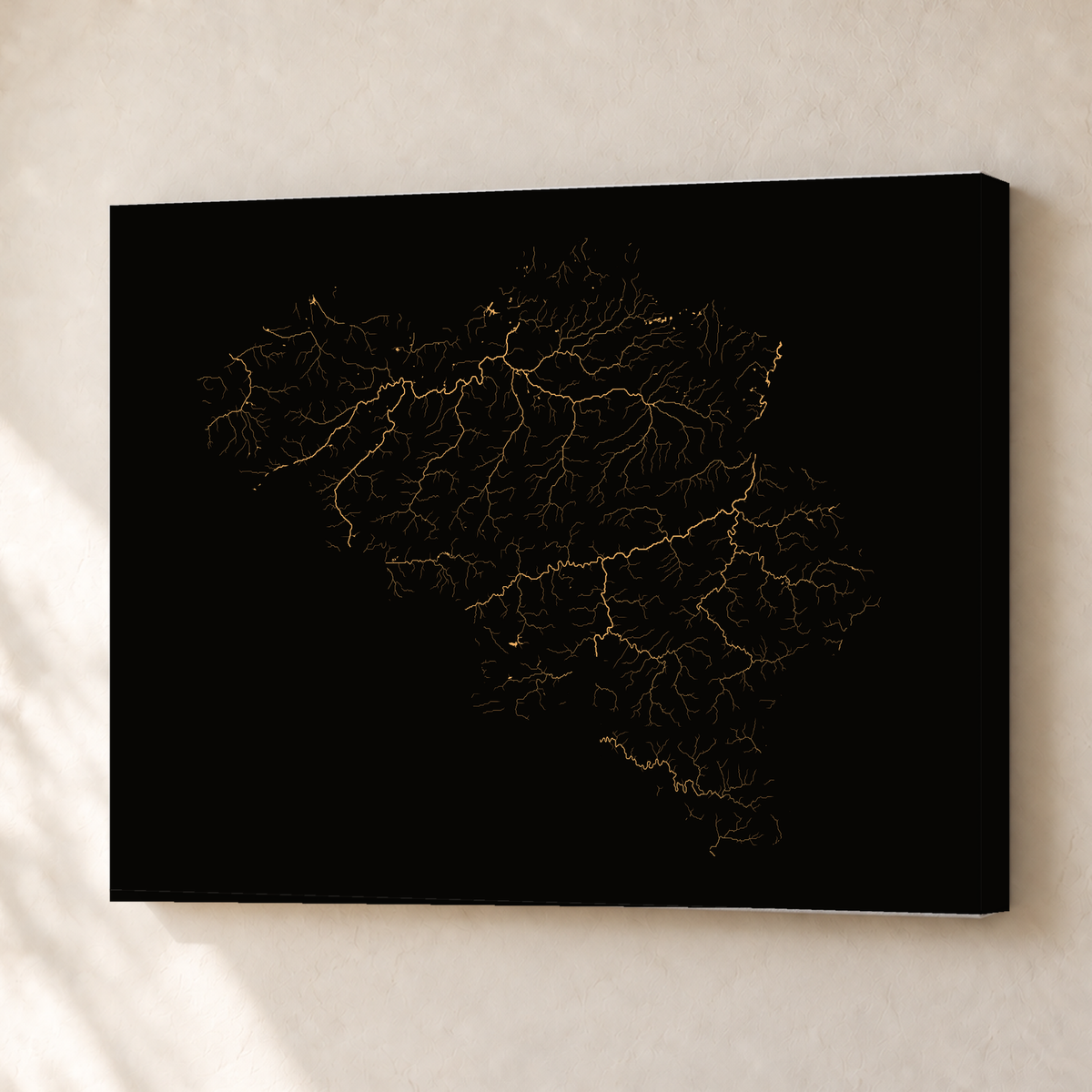 Beautiful Rivers — Bélgica — Cobre, Canvas · 30 × 40 cm, Sem margem