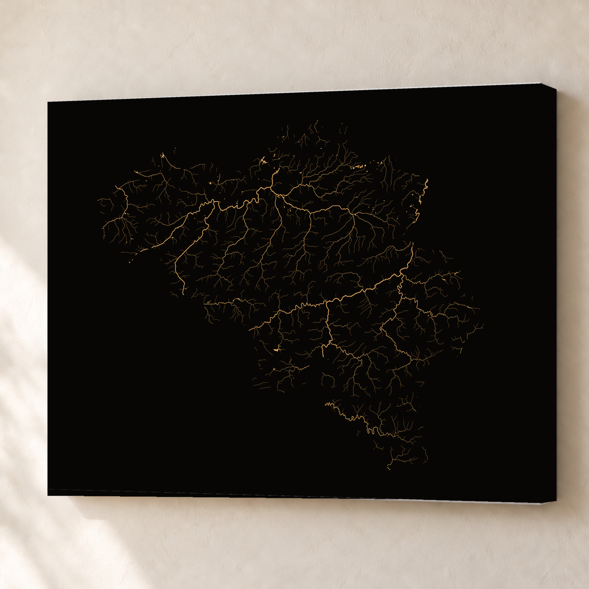Beautiful Rivers — Bélgica — Cobre, Canvas · 60 × 80 cm, Sem margem