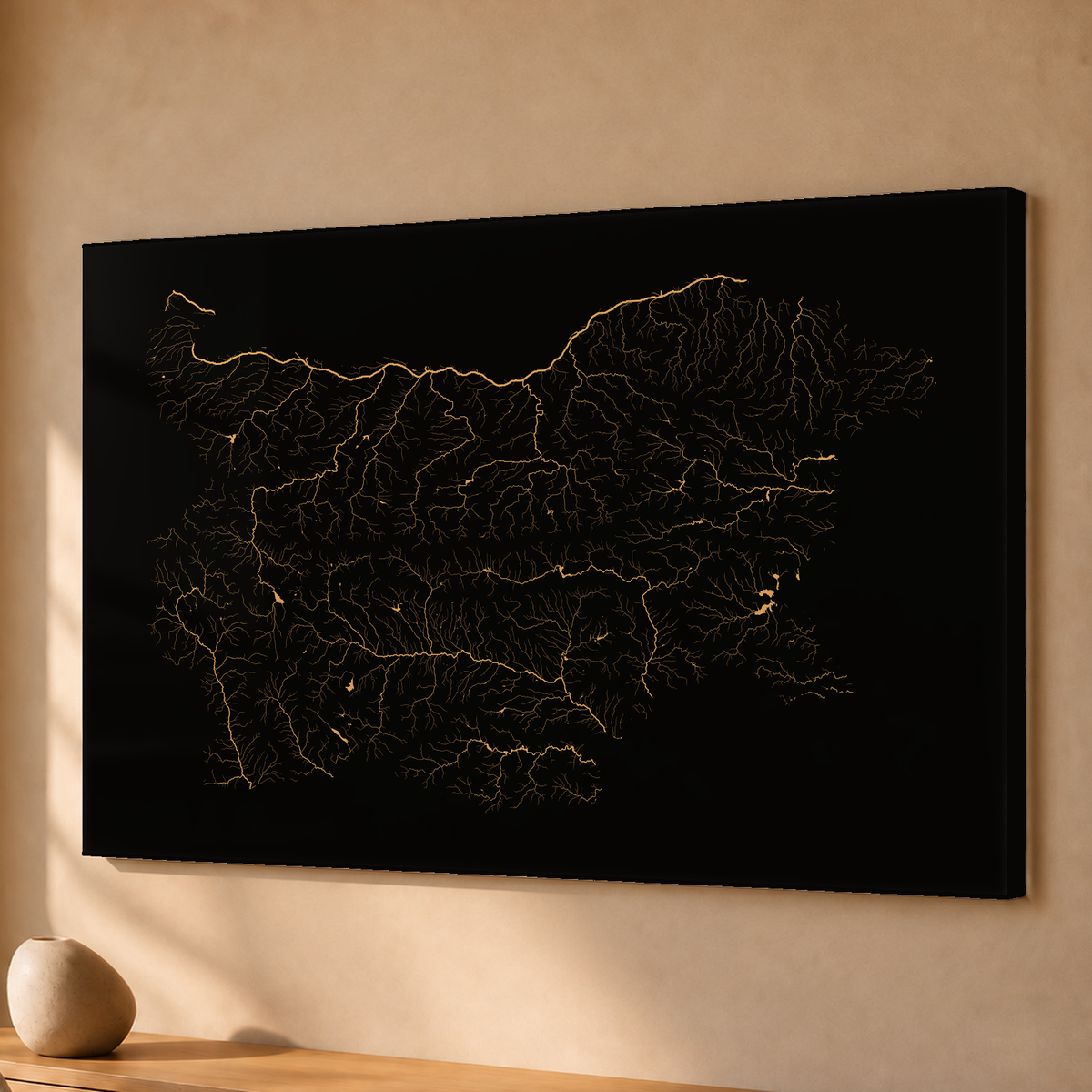 Beautiful Rivers — Bulgária — Cobre, Acrílico · 40 × 60 cm, Sem margem
