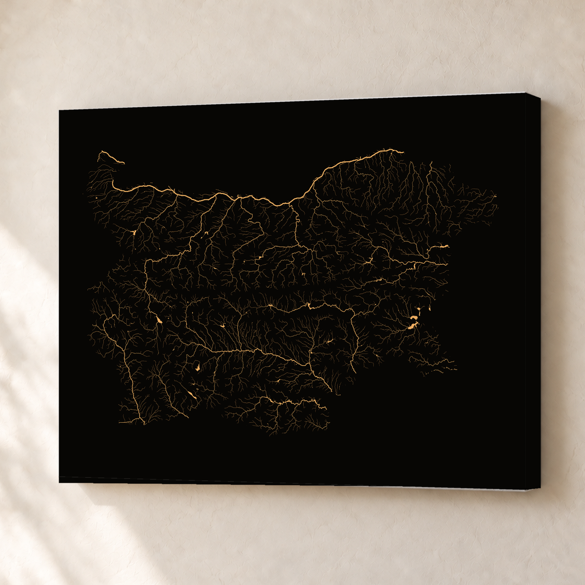Beautiful Rivers — Bulgária — Cobre, Canvas · 30 × 40 cm, Sem margem
