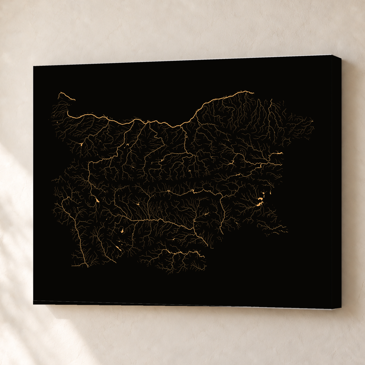 Beautiful Rivers — Bulgária — Cobre, Canvas · 45 × 60 cm, Sem margem