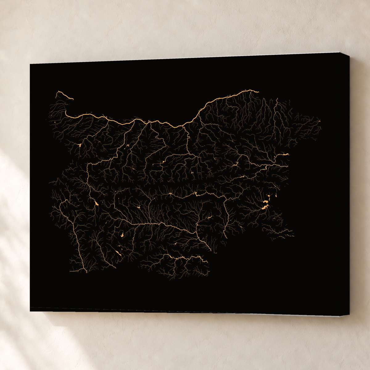Beautiful Rivers — Bulgária — Cobre, Canvas · 60 × 80 cm, Sem margem