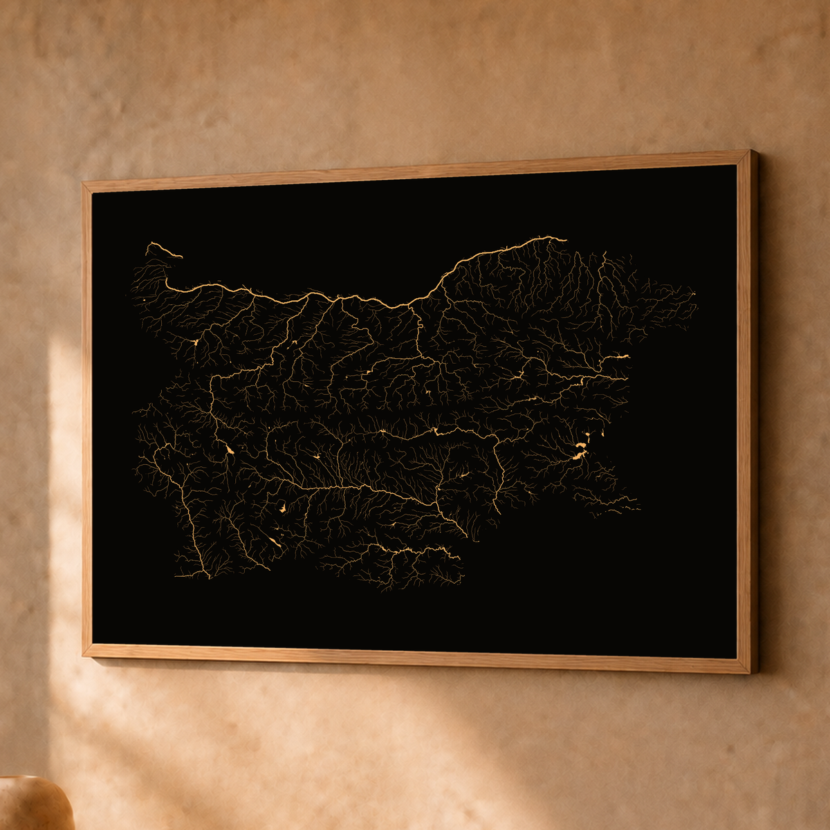 Beautiful Rivers — Bulgária — Cobre, Fine art emoldurado · 30 × 40 cm, Natural · Sem margem