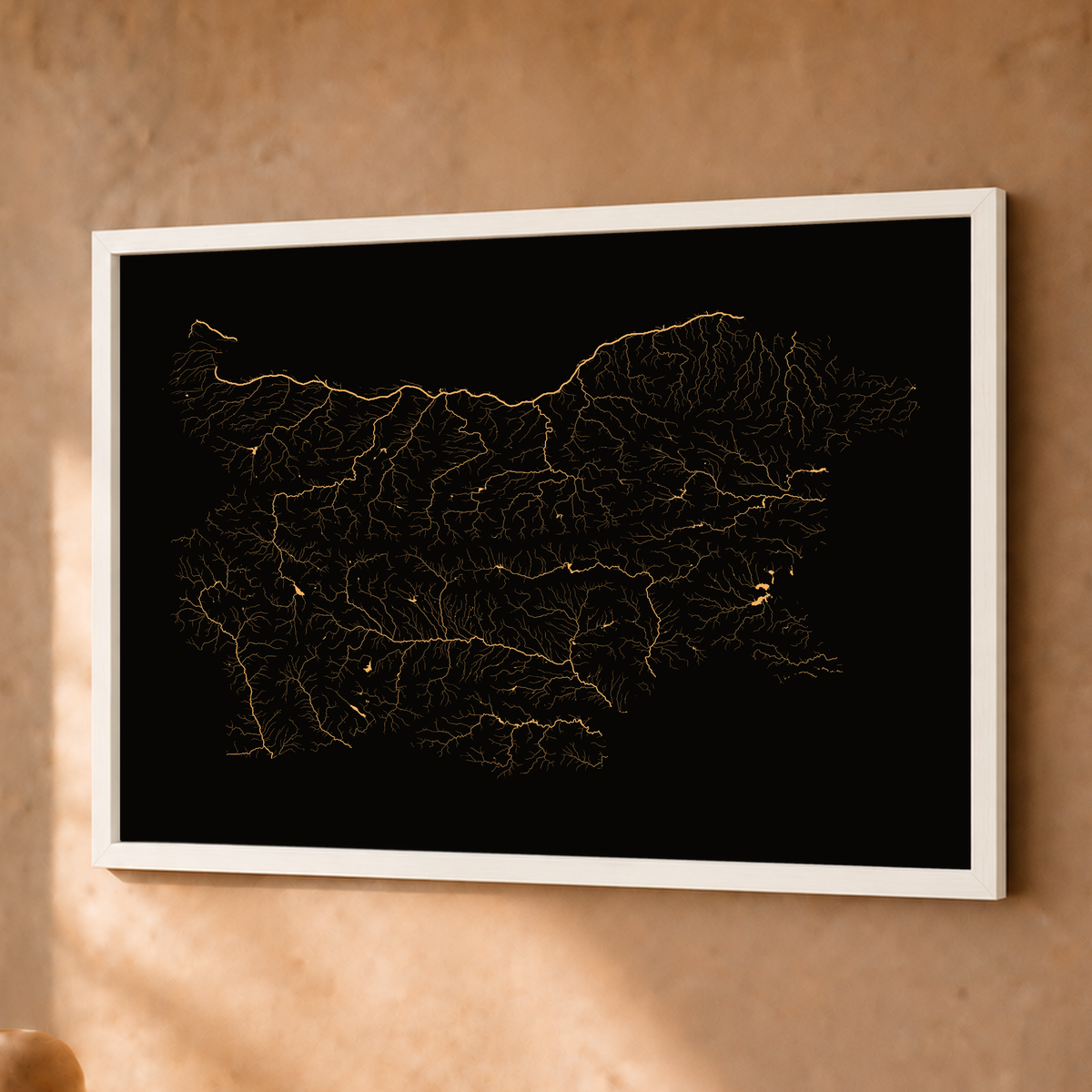 Beautiful Rivers — Bulgária — Cobre, Fine art emoldurado · 30 × 40 cm, Branco · Sem margem