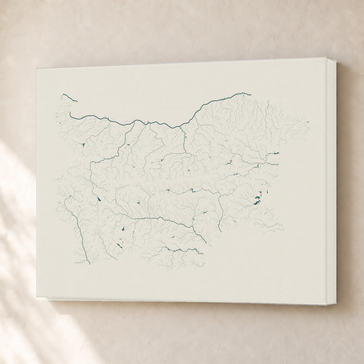 Beautiful Rivers — Bulgária — Natural e luminosa, Canvas · 30 × 40 cm, Sem margem