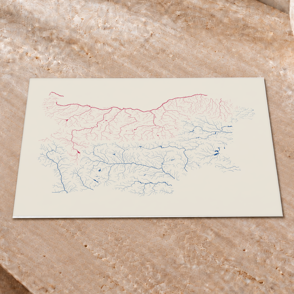 Beautiful Rivers — Bulgária — Risografia, Impressão fine art · 30 × 40 cm, Sem margem