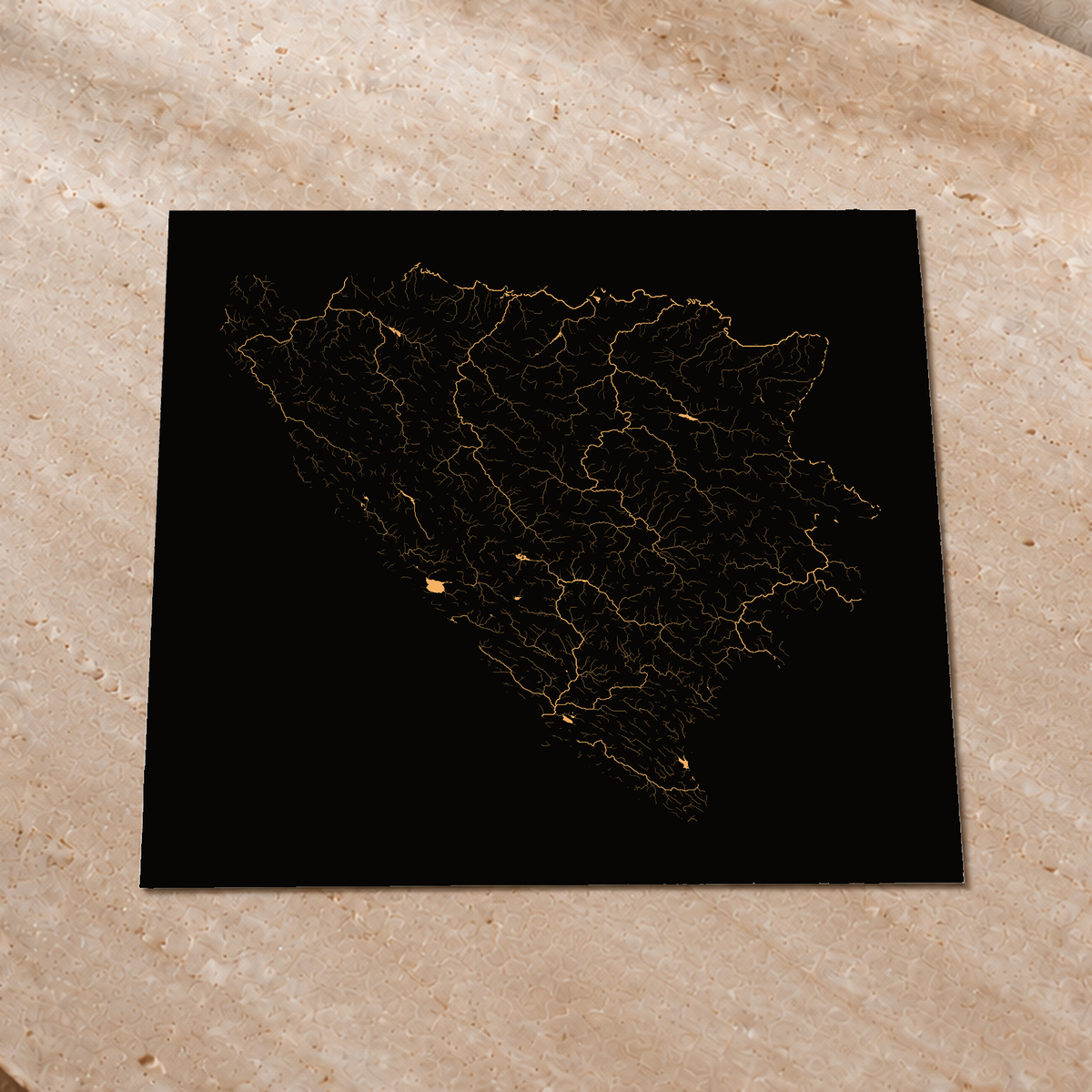 Beautiful Rivers — Bósnia e Herzegovina — Cobre, Impressão fine art · 76 × 76 cm, Sem margem