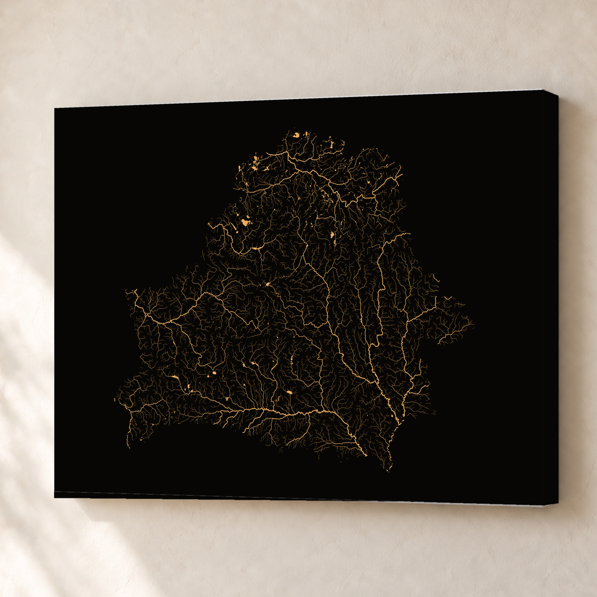 Beautiful Rivers — Bielorrússia — Cobre, Canvas · 45 × 60 cm, Sem margem