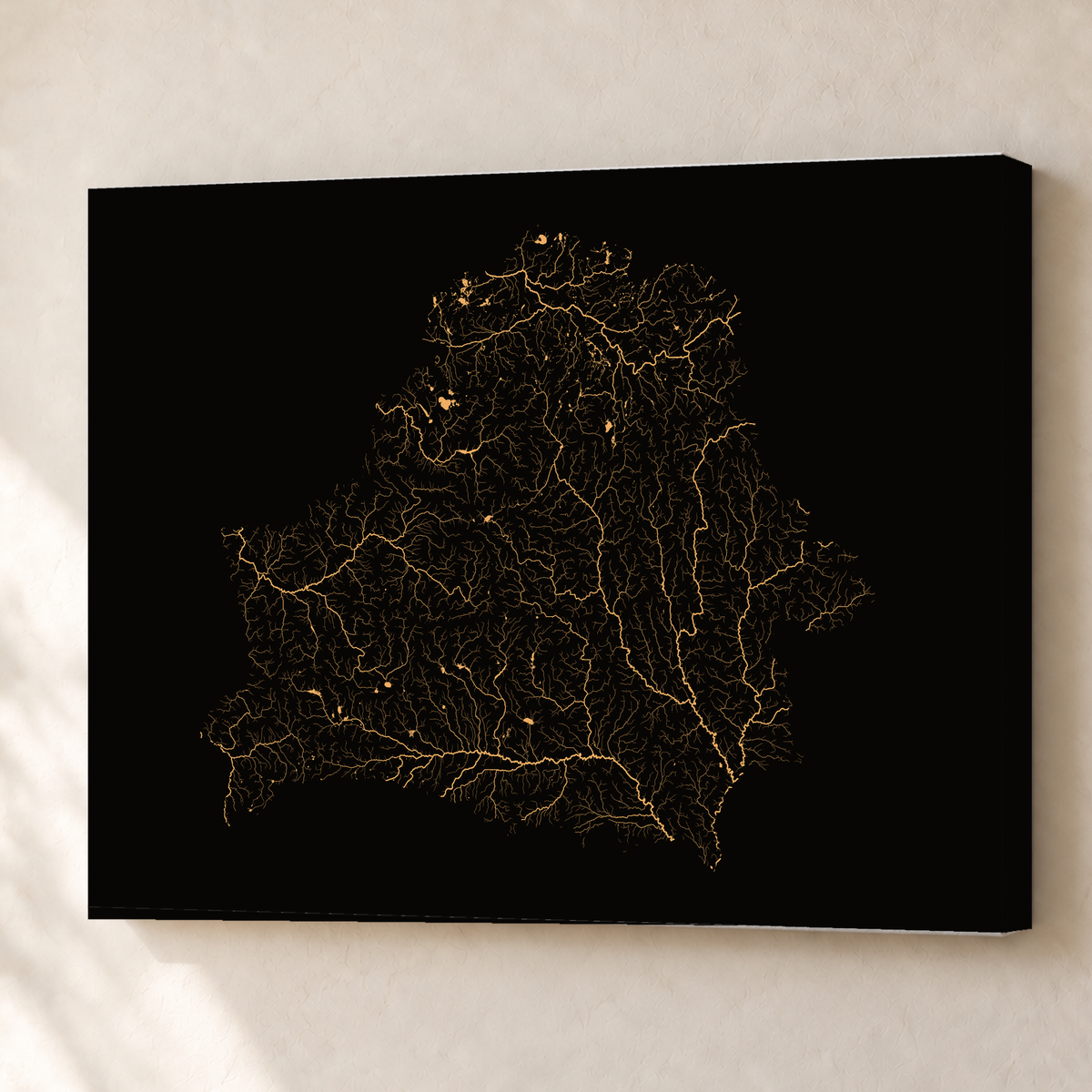 Beautiful Rivers — Bielorrússia — Cobre, Canvas · 60 × 80 cm, Sem margem