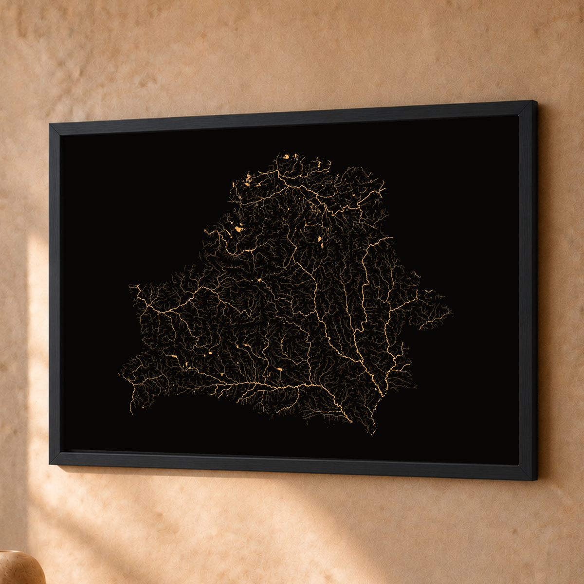 Beautiful Rivers — Bielorrússia — Cobre, Fine art emoldurado · 30 × 40 cm, Preto · Sem margem