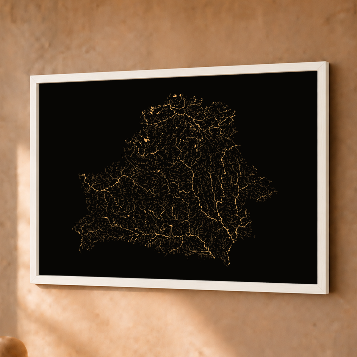 Beautiful Rivers — Bielorrússia — Cobre, Fine art emoldurado · 30 × 40 cm, Branco · Sem margem