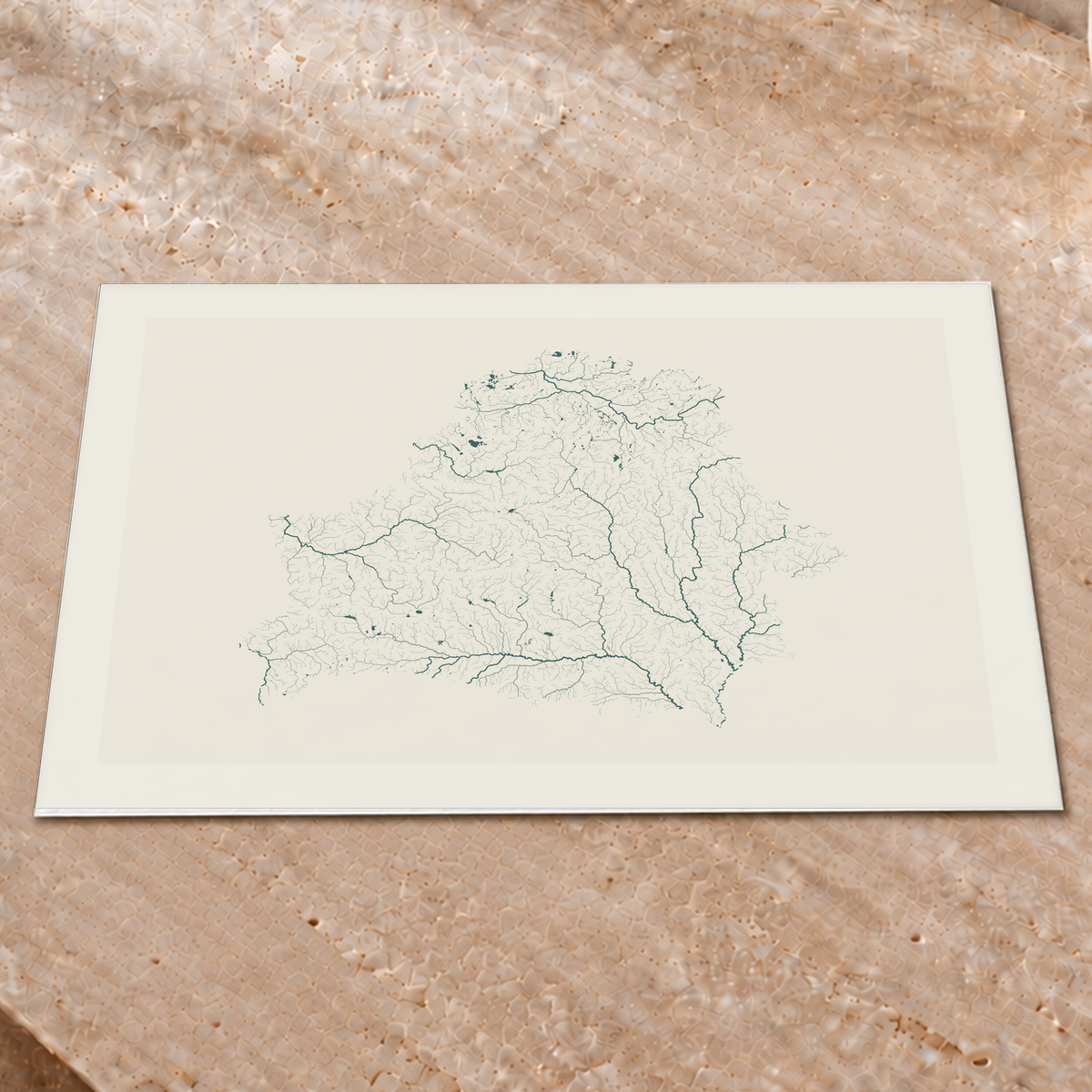 Beautiful Rivers — Bielorrússia — Natural e luminosa, Impressão fine art · 45 × 60 cm, Margem branca