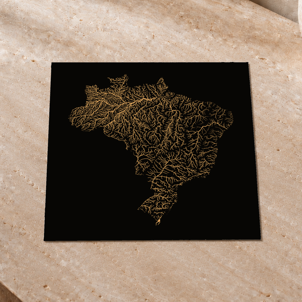 Beautiful Rivers — Brasil — Cobre, Impressão fine art · 30 × 30 cm, Sem margem