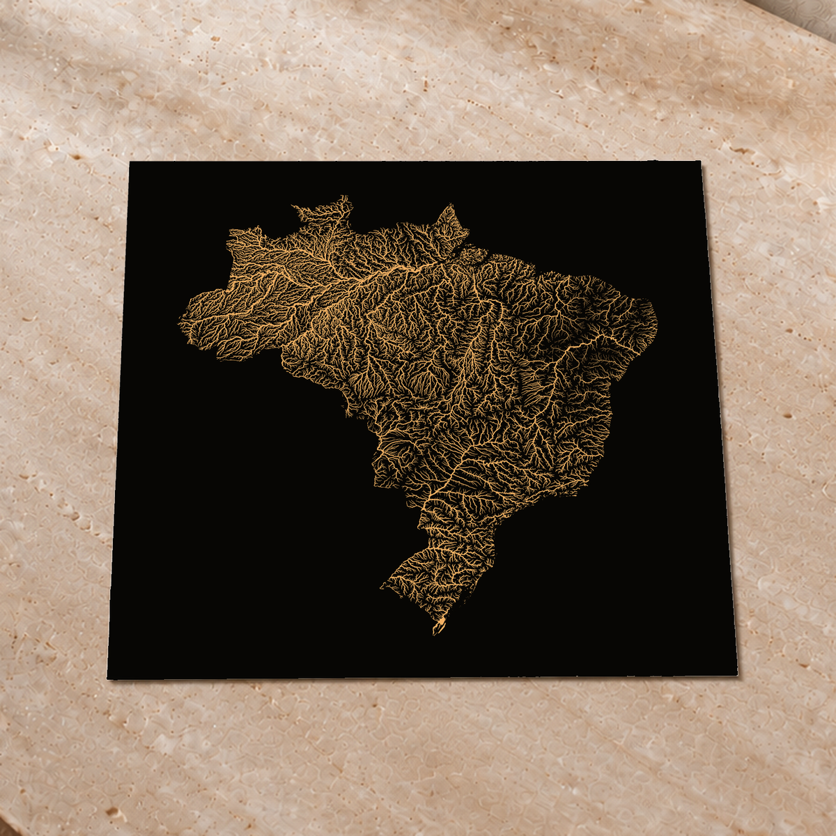 Beautiful Rivers — Brasil — Cobre, Impressão fine art · 76 × 76 cm, Sem margem