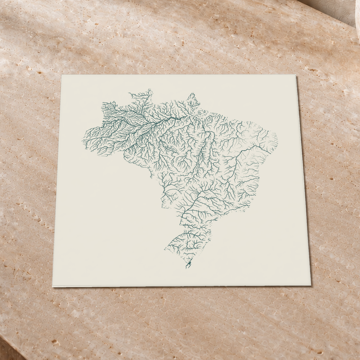 Beautiful Rivers — Brasil — Natural e luminosa, Impressão fine art · 30 × 30 cm, Sem margem