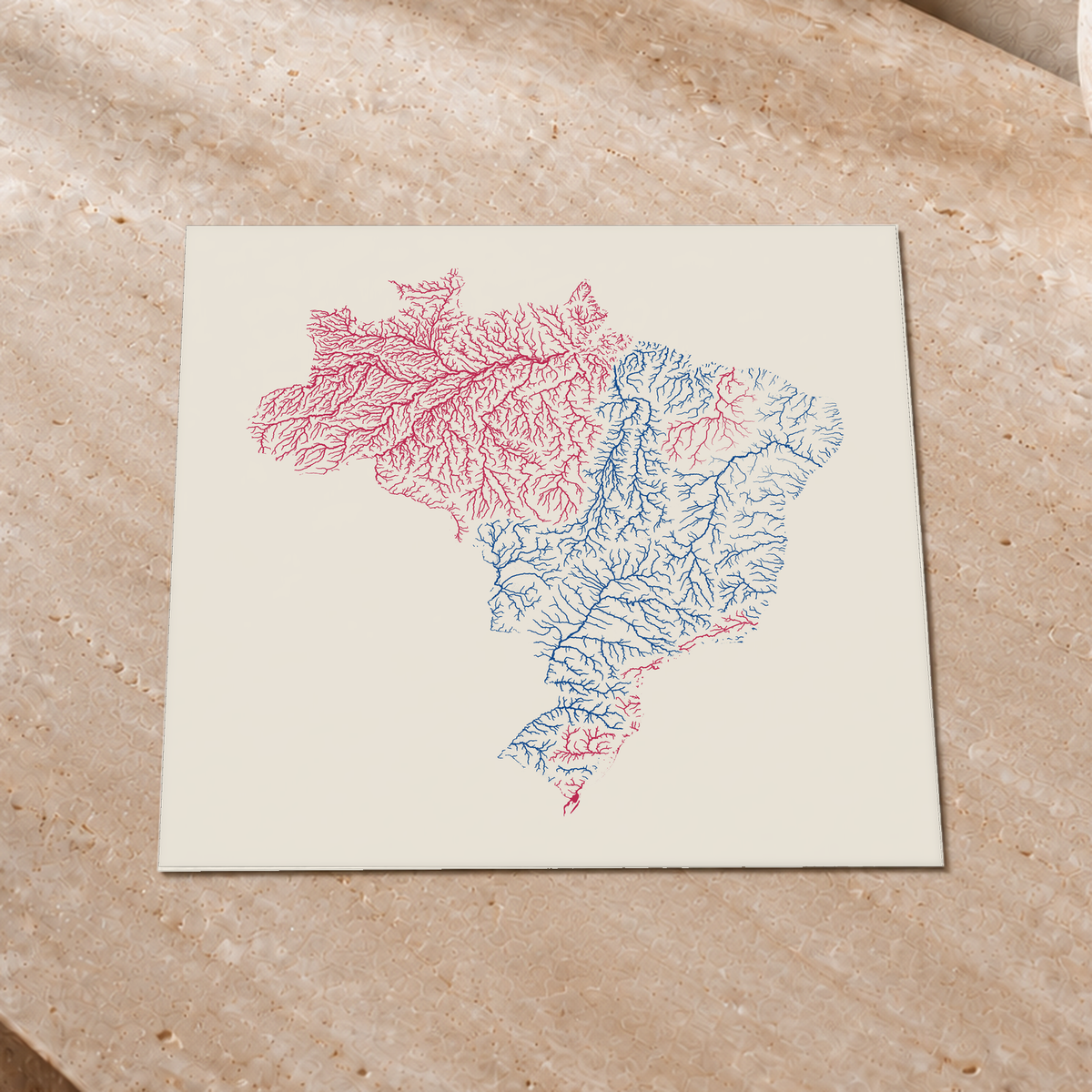 Beautiful Rivers — Brasil — Risografia, Impressão fine art · 30 × 30 cm, Sem margem