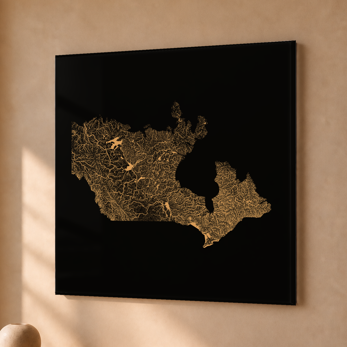 Beautiful Rivers — Canadá — Cobre, Acrílico · 76 × 76 cm, Sem margem