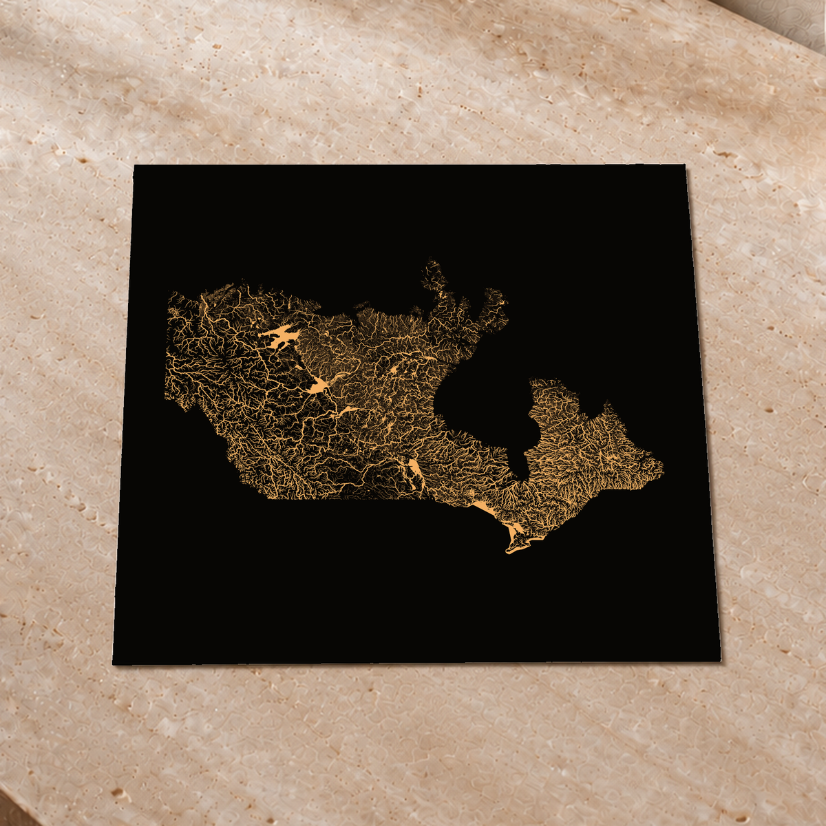 Beautiful Rivers — Canadá — Cobre, Impressão fine art · 50 × 50 cm, Sem margem