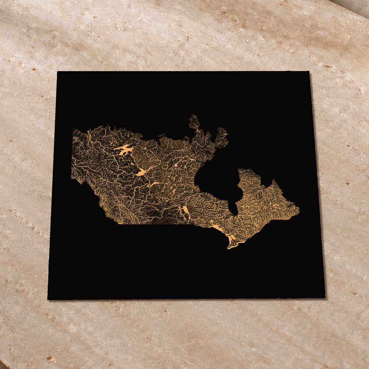 Beautiful Rivers — Canadá — Cobre, Impressão fine art · 76 × 76 cm, Sem margem