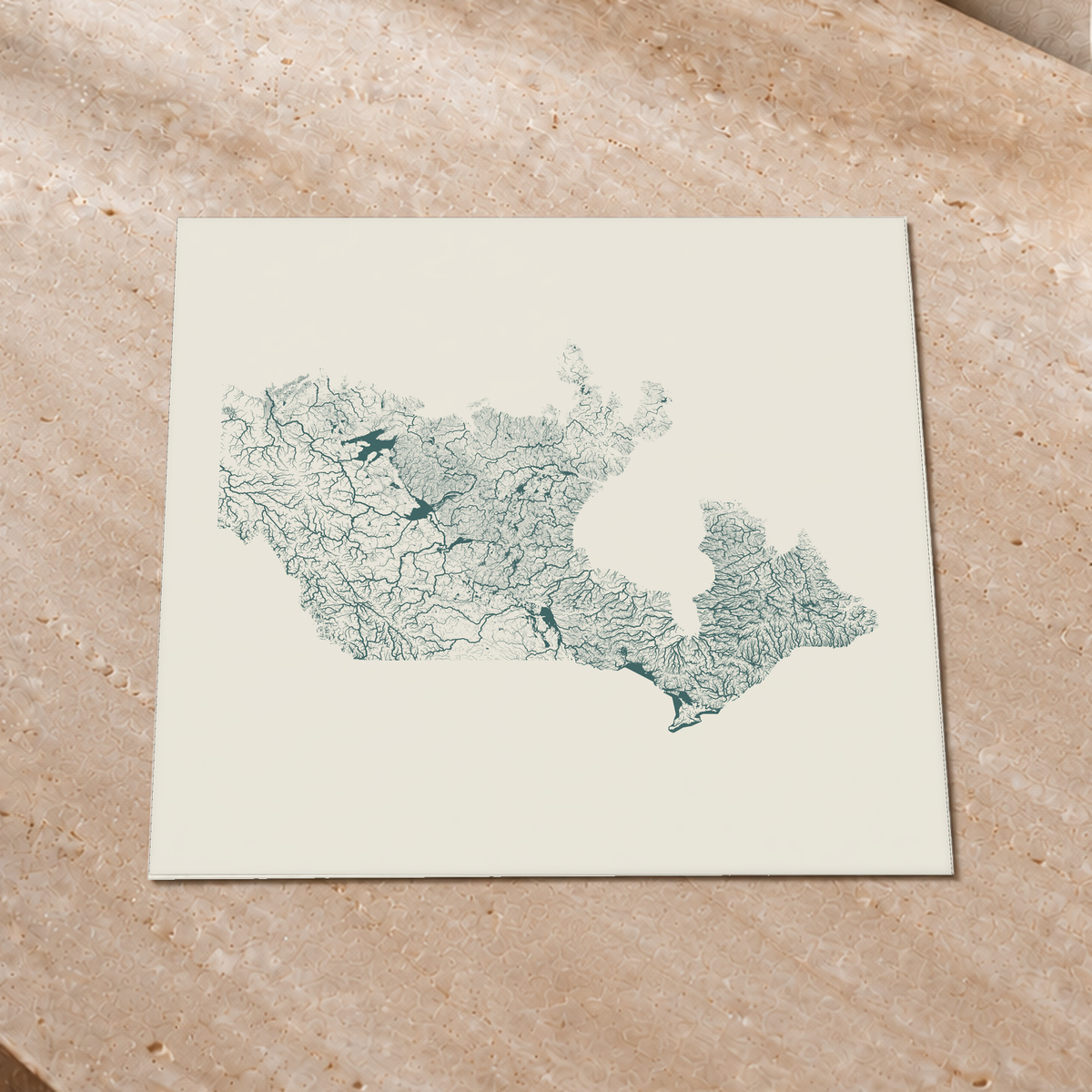 Beautiful Rivers — Canadá — Natural e luminosa, Impressão fine art · 50 × 50 cm, Sem margem
