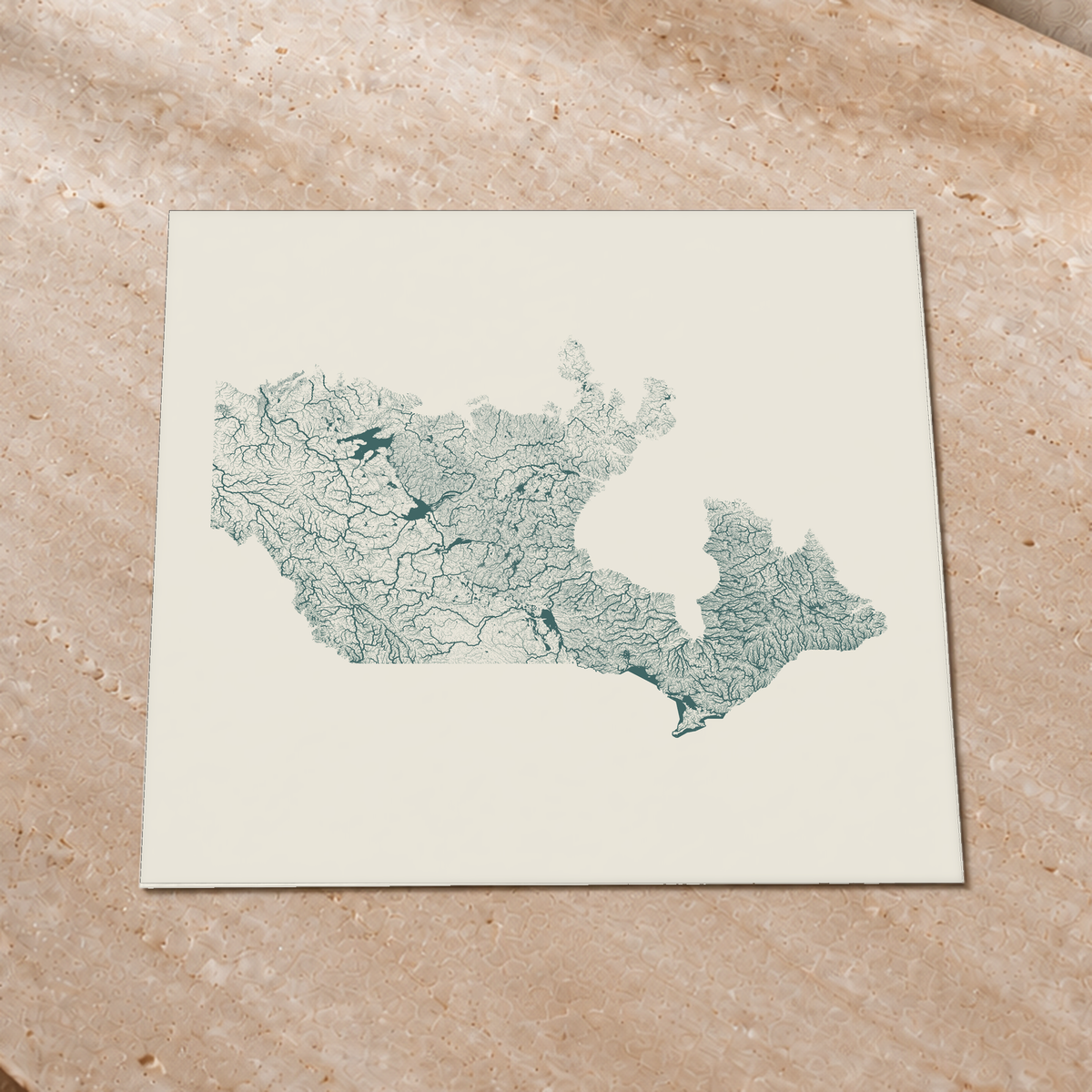 Beautiful Rivers — Canadá — Natural e luminosa, Impressão fine art · 76 × 76 cm, Sem margem